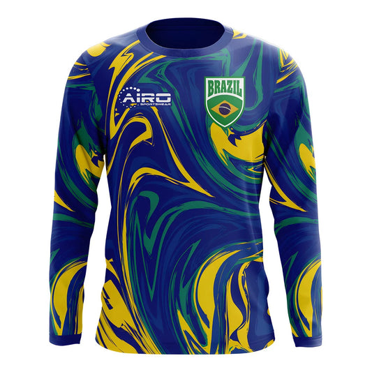 2025-2026 Brazil Long Sleeve Away Concept Football Shirt_1