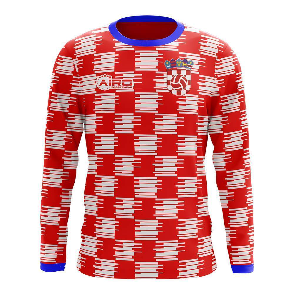2025-2026 Croatia Long Sleeve Home Concept Football Shirt_1