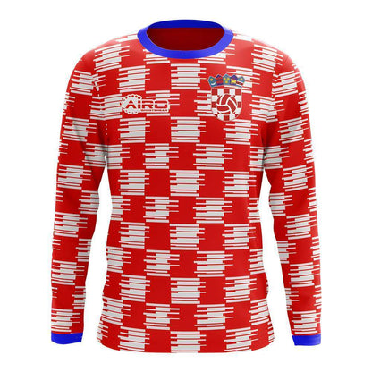 2025-2026 Croatia Long Sleeve Home Concept Football Shirt_1