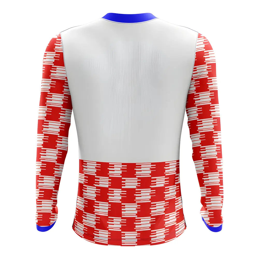 2025-2026 Croatia Long Sleeve Home Concept Football Shirt_1