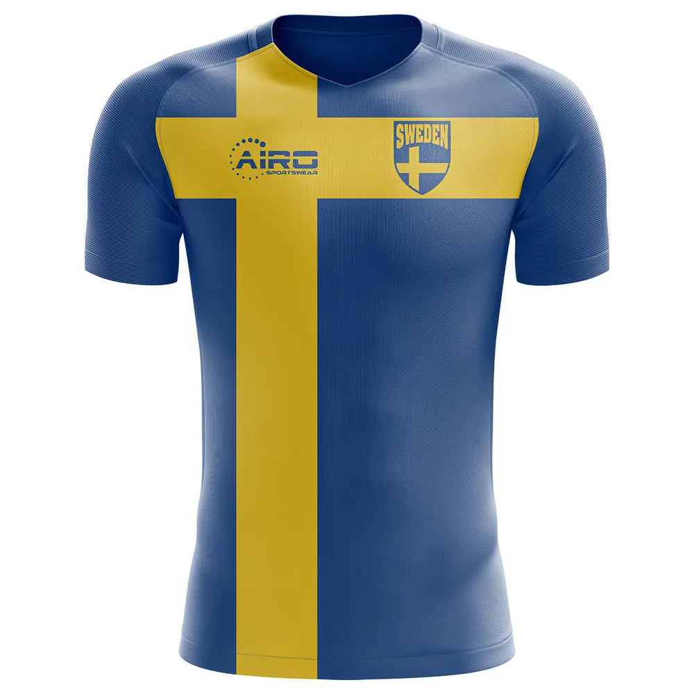 2025-2026 Sweden Flag Concept Football Shirt (Ibrahimovic 10) - Kids_3