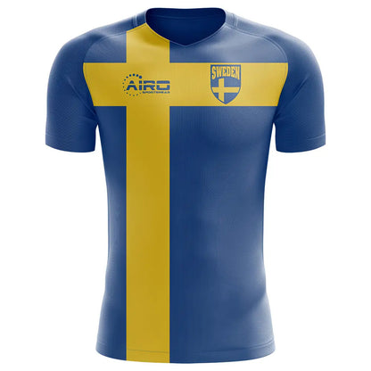 2025-2026 Sweden Flag Concept Football Shirt (Ibrahimovic 10) - Kids_3