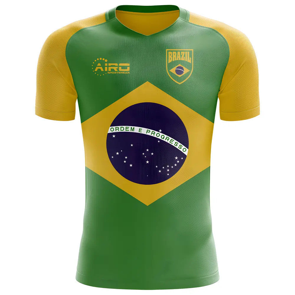 2025-2026 Brazil Flag Concept Football Shirt (Kids)_1