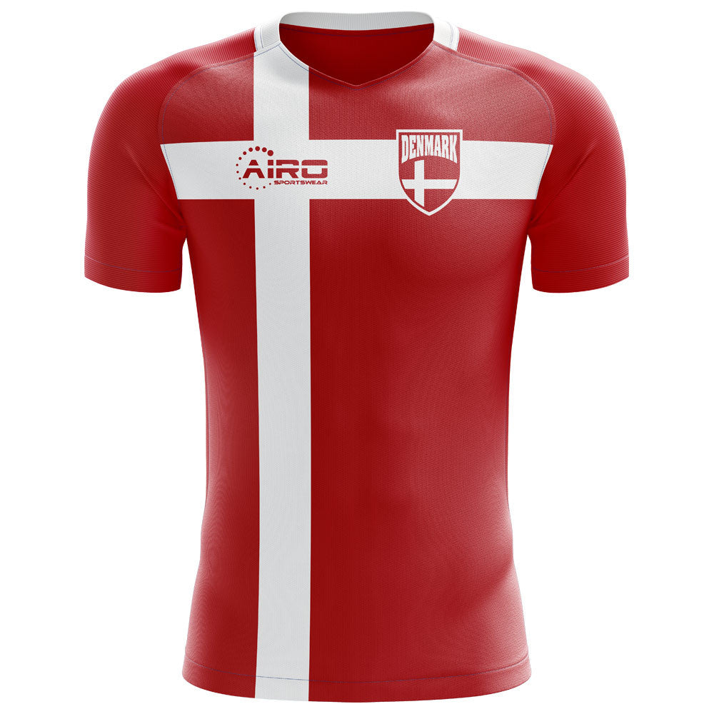 2025-2026 Denmark Flag Concept Football Shirt (Kids)_1