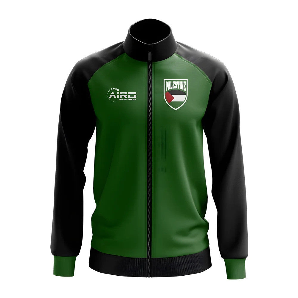 Palestine Concept Football Track Jacket (Green) - Kids_0