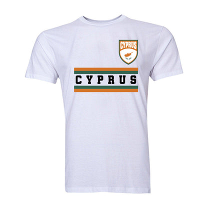 Cyprus Core Football Country T-Shirt (White)_1