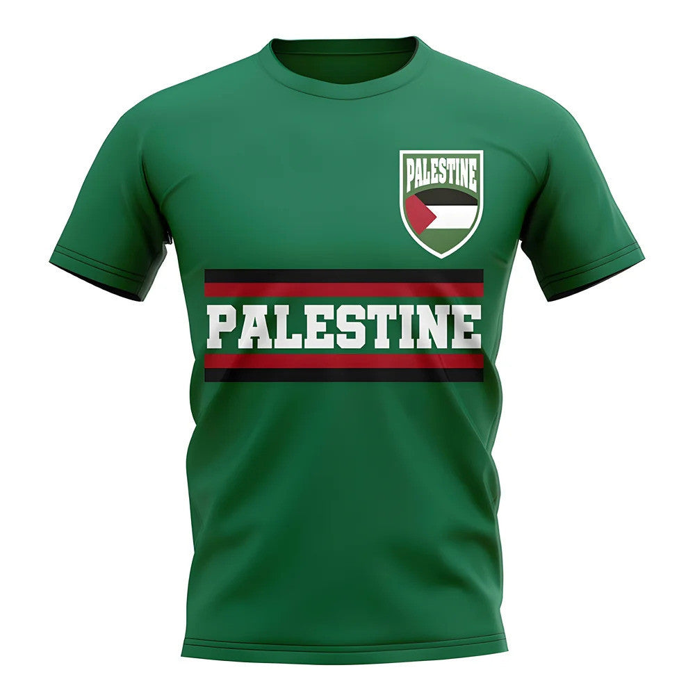 Palestine Core Football Country T-Shirt (Green)_1