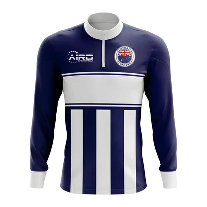 Australia Concept Football Half Zip Midlayer Top (Navy-White)_1