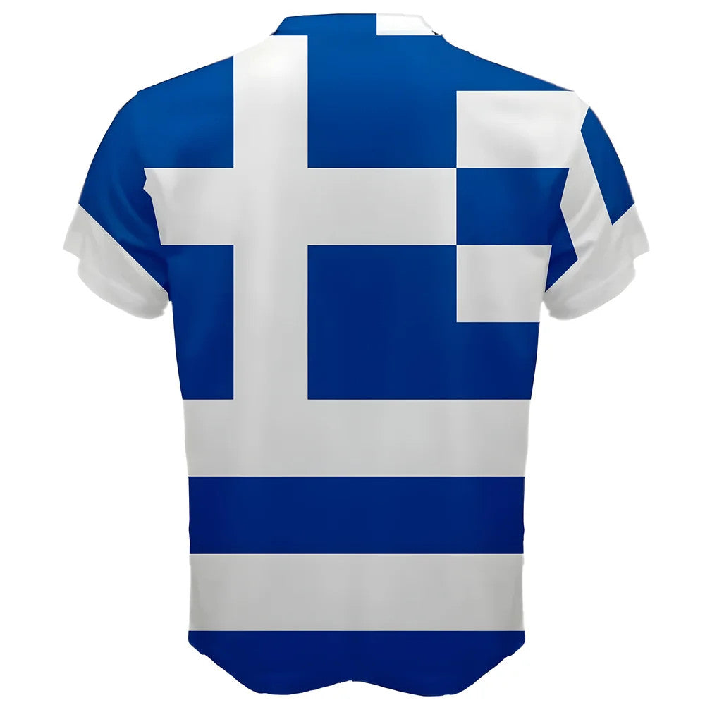Greece Greek Flag Sublimated Sports Jersey - Kids_1