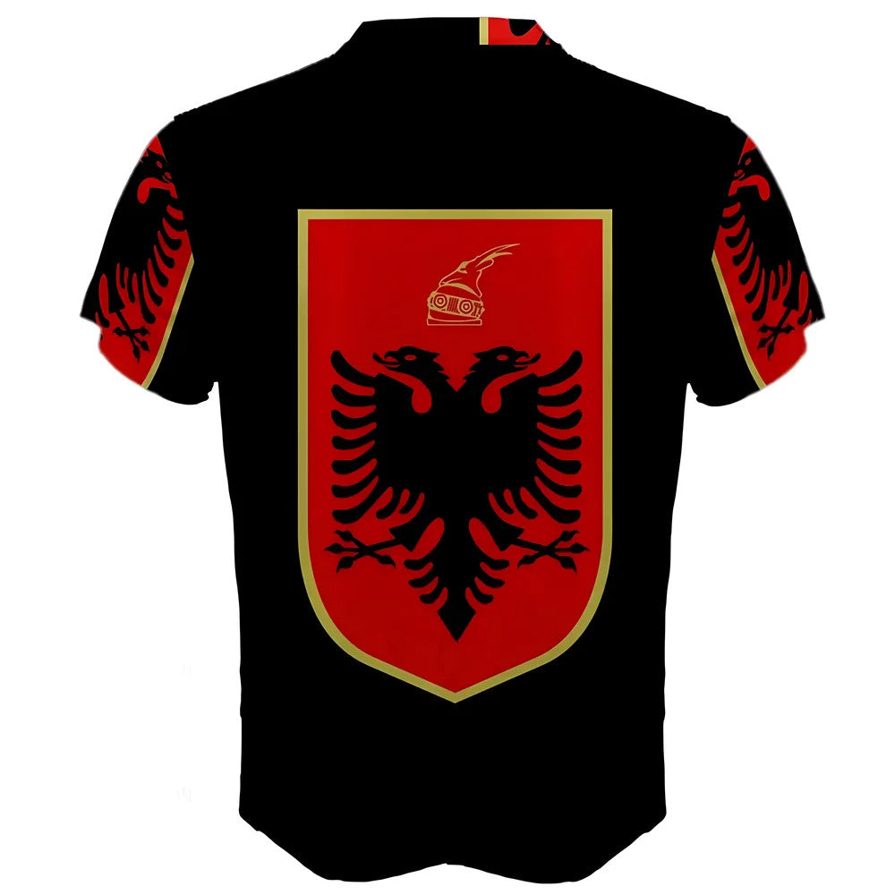 Albania Coat of Arms Sublimated Sports Jersey_1