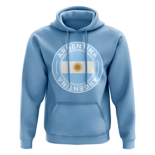 Argentina Football Badge Hoodie (Sky)_1