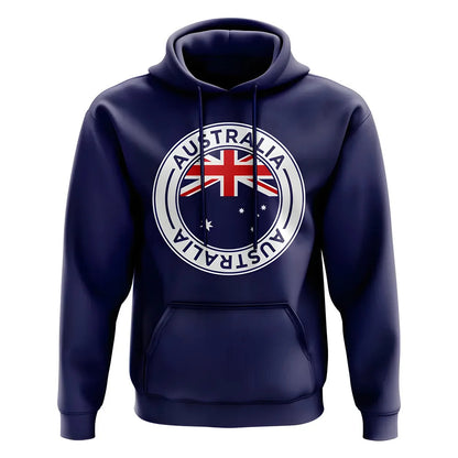 Australia Football Badge Hoodie (Navy)_1