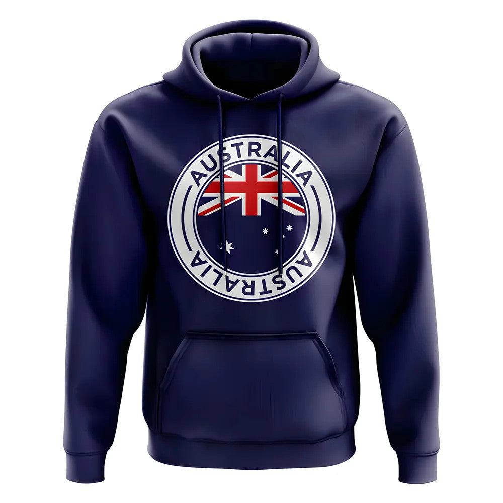 Australia Football Badge Hoodie (Navy)_1