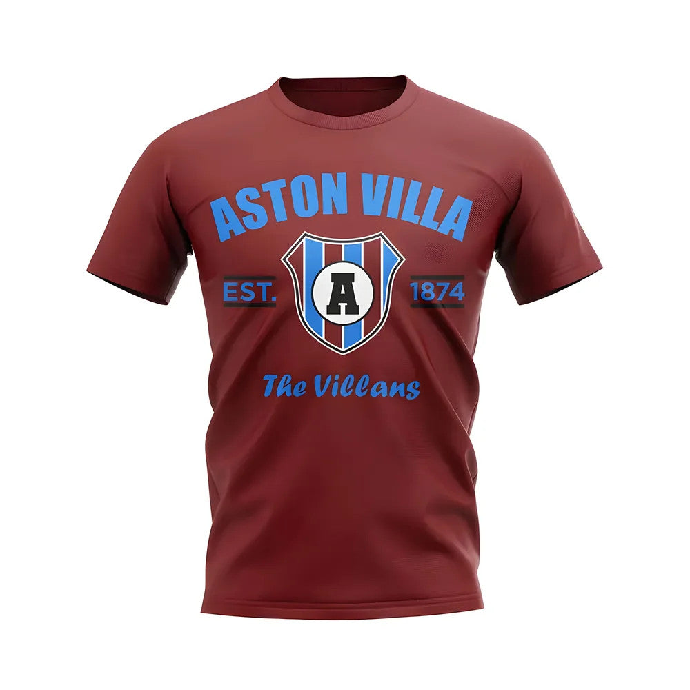 Aston Villa Established Football T-Shirt (Maroon)_1