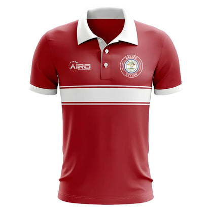 Belize Concept Stripe Polo Shirt (Red)_1