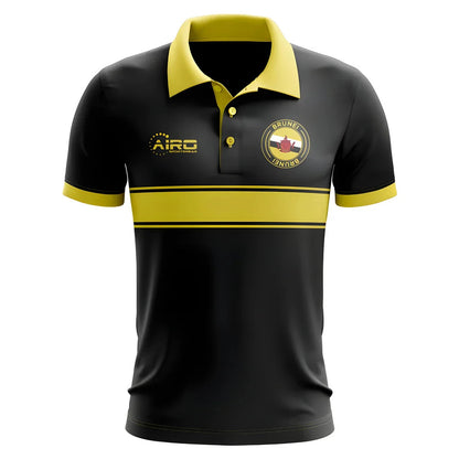 Brunei Concept Stripe Polo Shirt (Black)_1