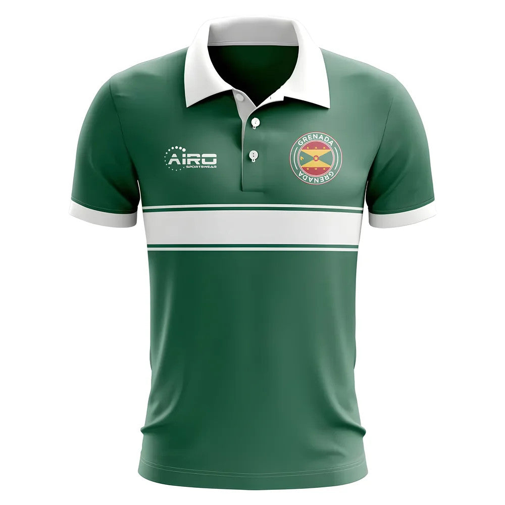 Grenada Concept Stripe Polo Shirt (Green)_0
