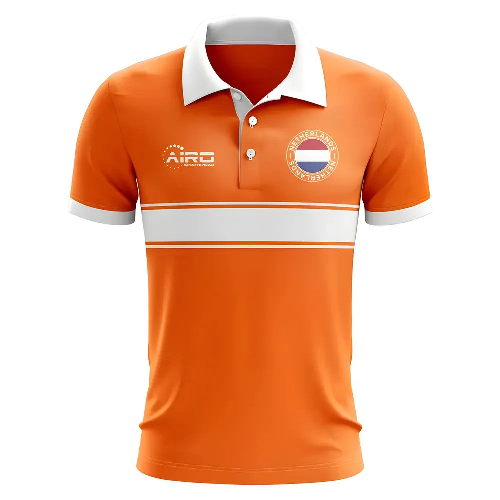 Holland Concept Stripe Polo Shirt (Orange)_0
