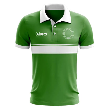 Libya Concept Stripe Polo Shirt (Green)_0