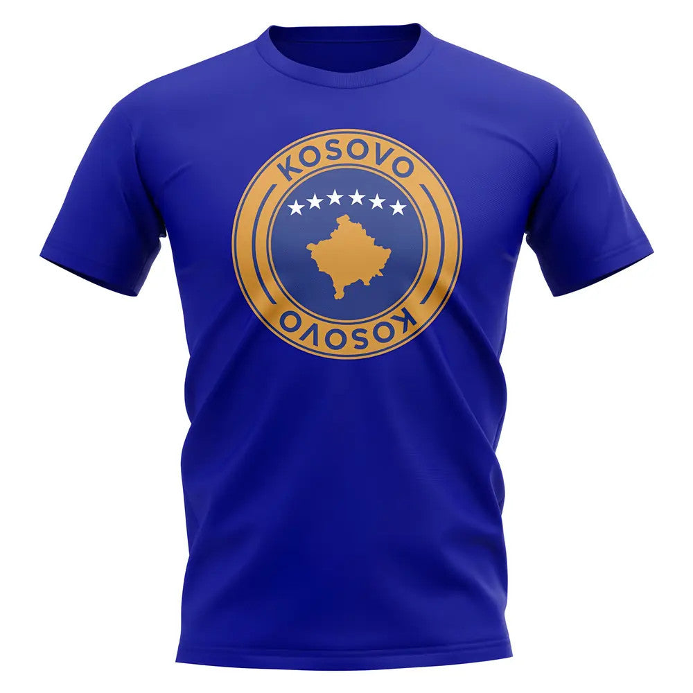 Kosovo Football Badge T-Shirt (Royal)_1