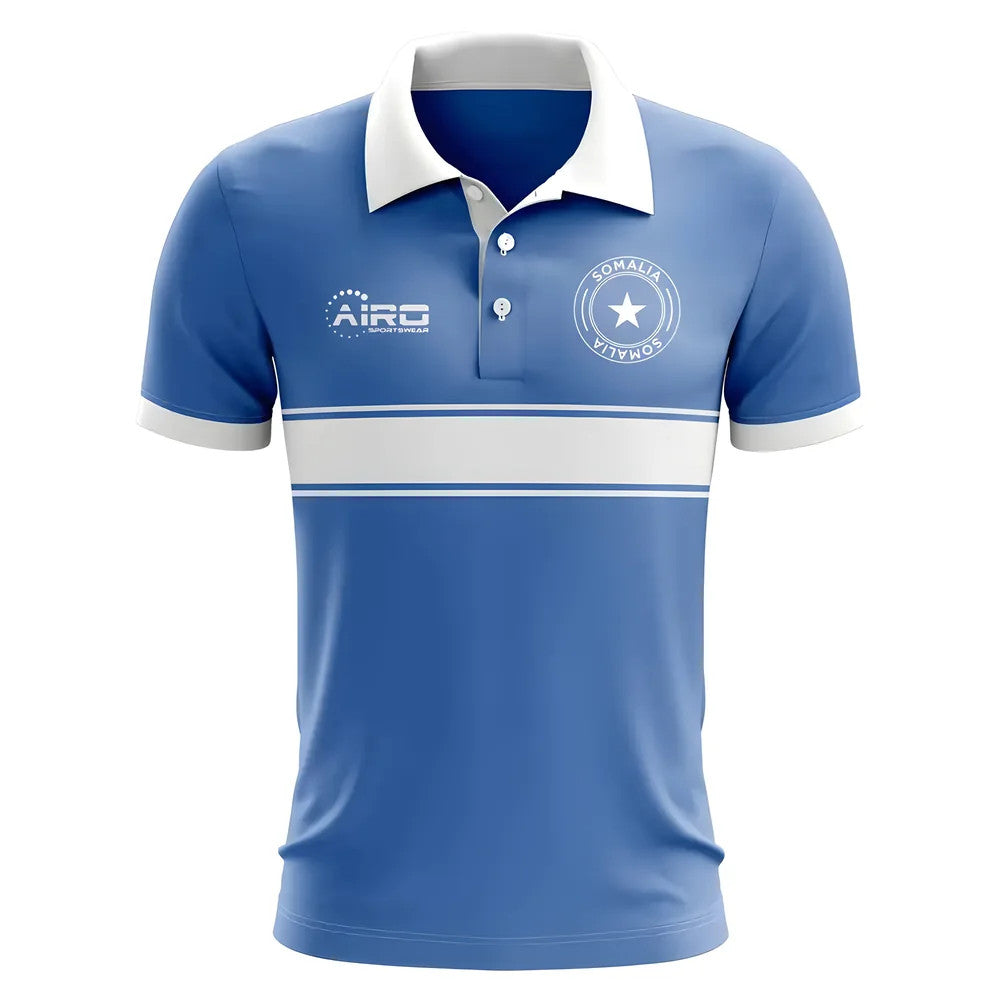 Somalia Concept Stripe Polo Shirt (Blue)_0