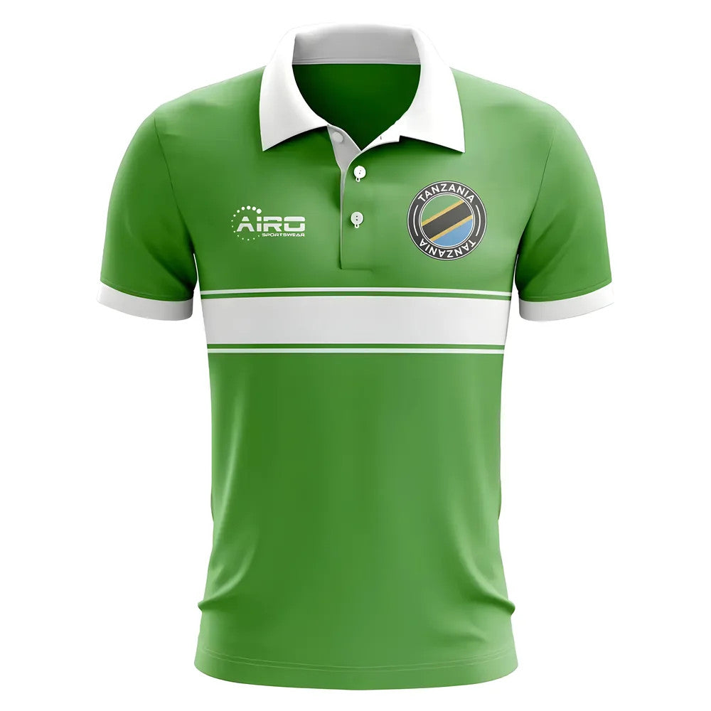 Tanzania Concept Stripe Polo Shirt (Green)_0