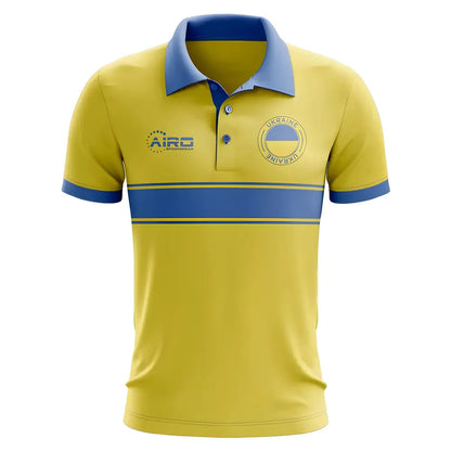 Ukraine Concept Stripe Polo Shirt (Yellow)_0