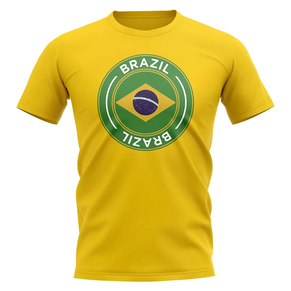 Brazil Football Badge T-Shirt (Yellow)_1