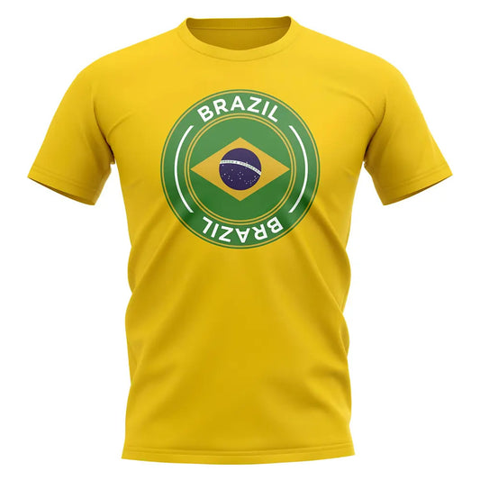 Brazil Football Badge T-Shirt (Yellow)_1