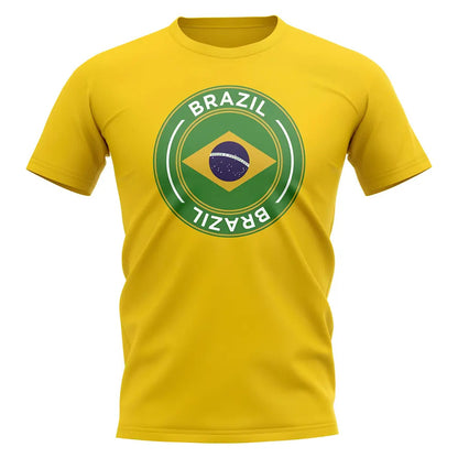 Brazil Football Badge T-Shirt (Yellow)_1