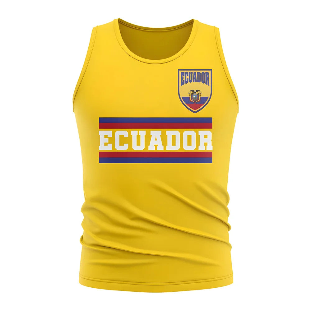 Ecuador Core Football Country Sleeveless Tee (Yellow)_1