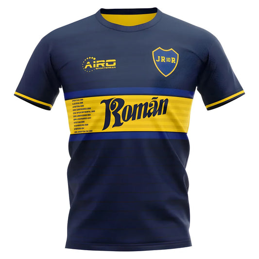 2025-2026 Boca Juniors Juan Roman Riquelme Concept Football Shirt - Kids (Long Sleeve)_1