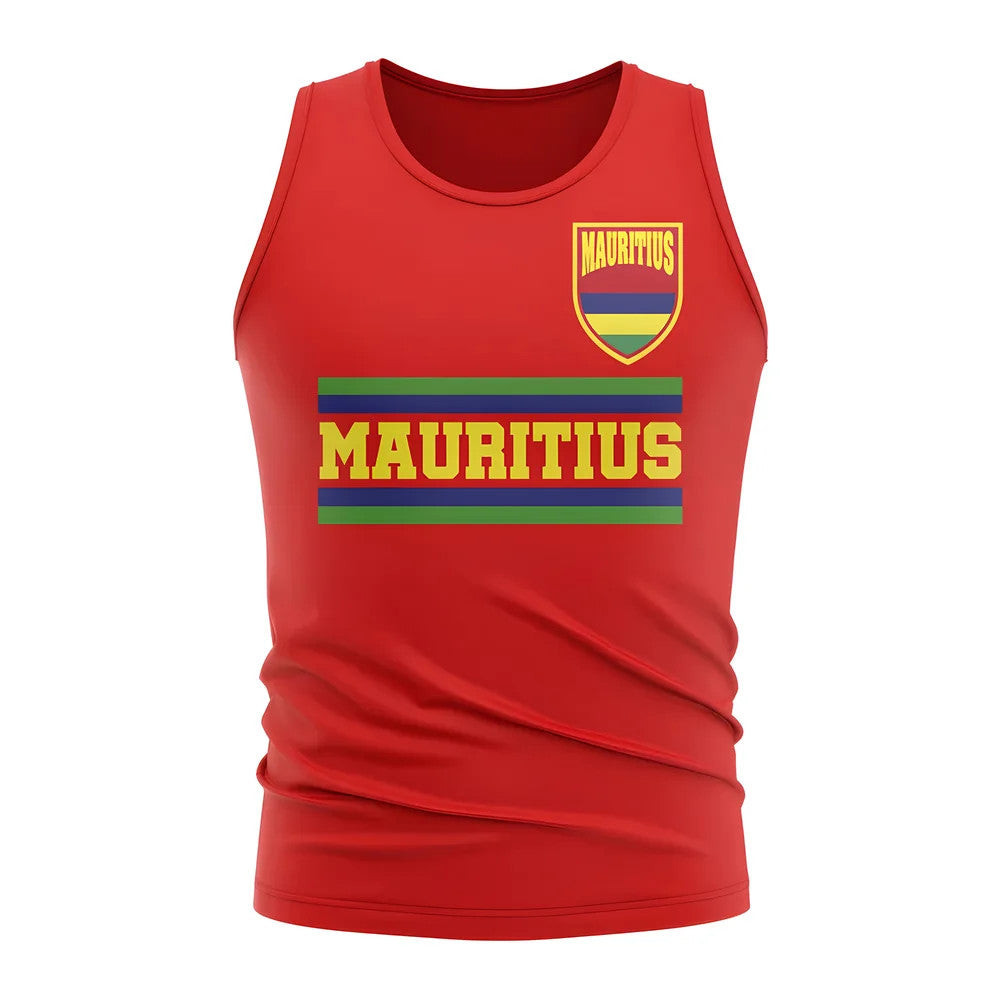 Mauritius Core Football Country Sleeveless Tee (Red)_0