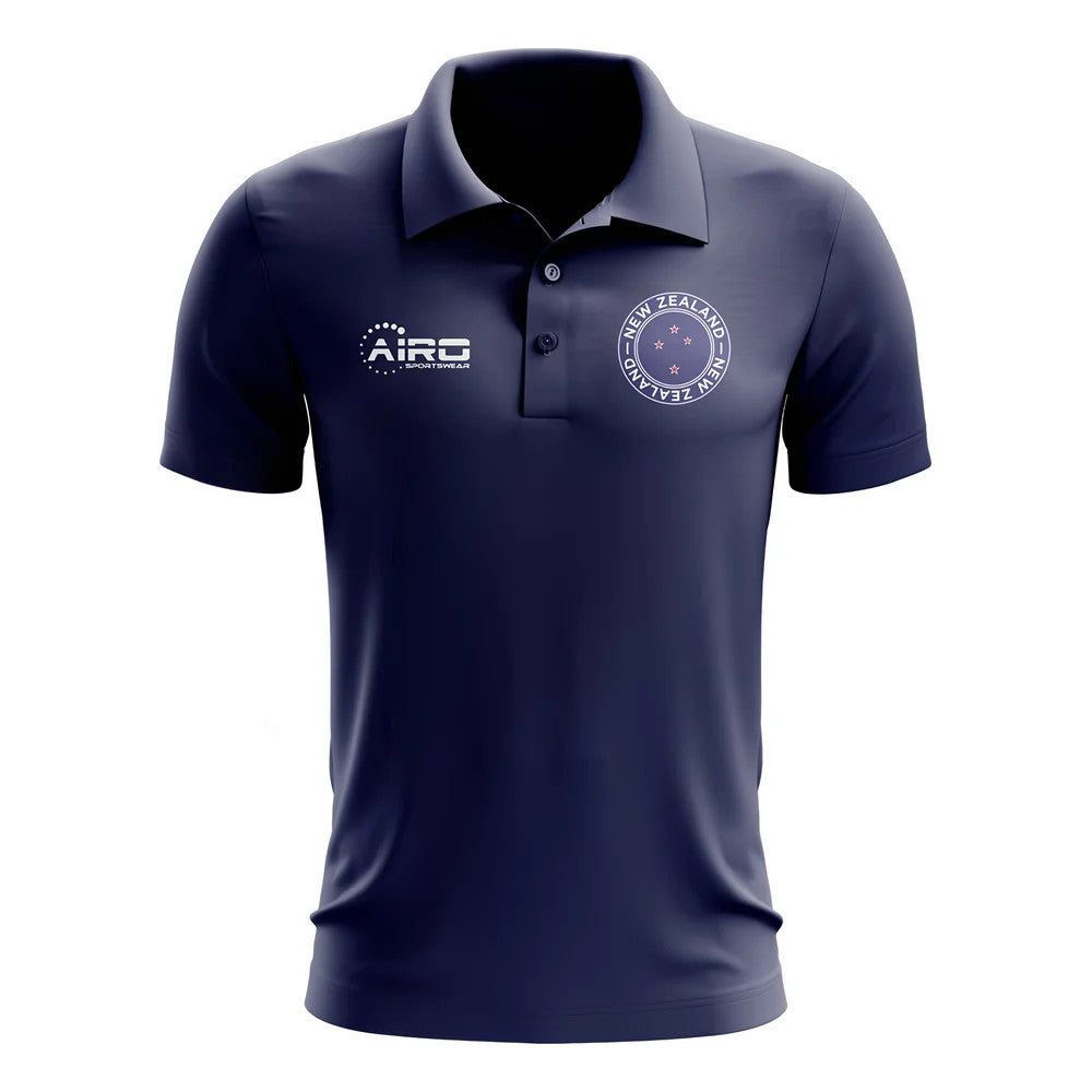 New Zealand Football Polo Shirt (Navy)_0