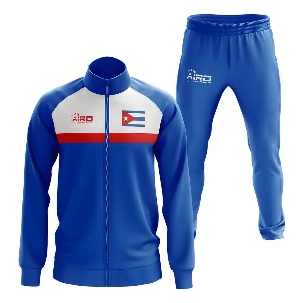 Cuba Concept Football Tracksuit (Blue)_1
