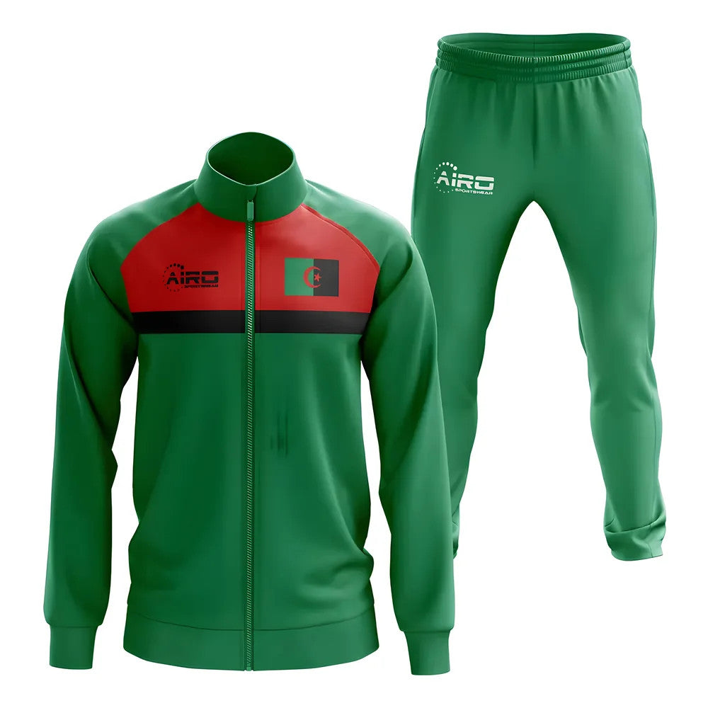 Algeria Concept Football Tracksuit (Green)_1