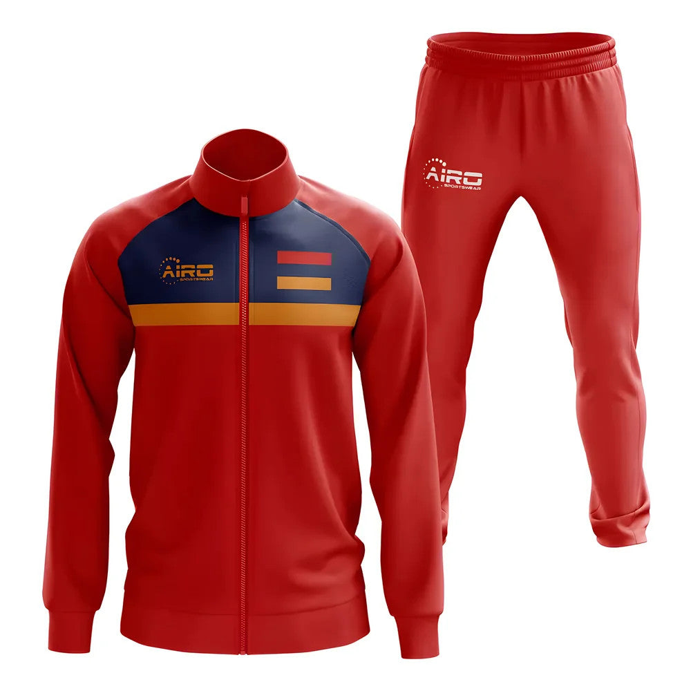 Armenia Concept Football Tracksuit (Red)_1