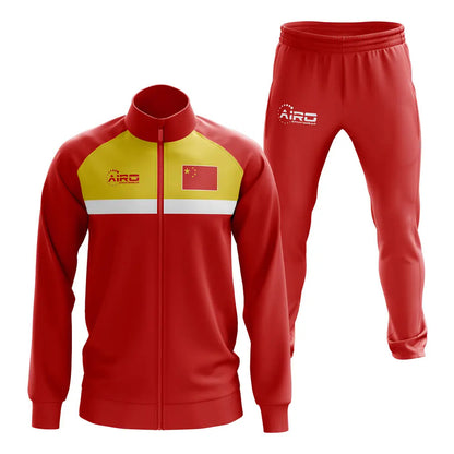 China Concept Football Tracksuit (Red)_1