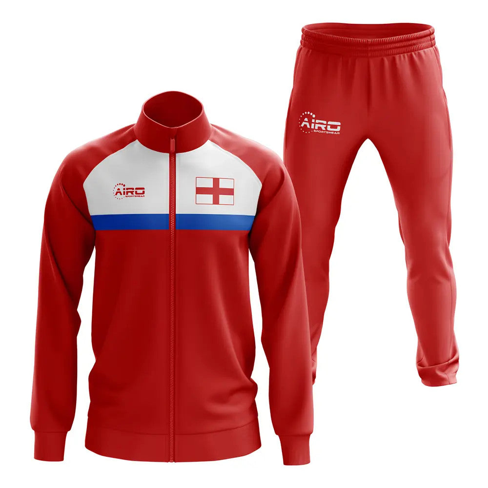 England Concept Football Tracksuit (Red)_1