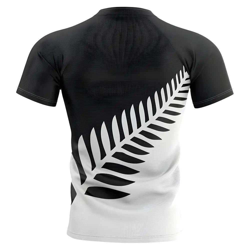 2025-2026 New Zealand All Blacks Fern Concept Rugby Shirt - Kids (Long Sleeve)_1