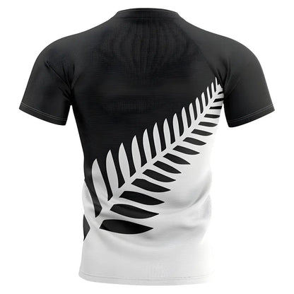 2025-2026 New Zealand All Blacks Fern Concept Rugby Shirt - Kids_1