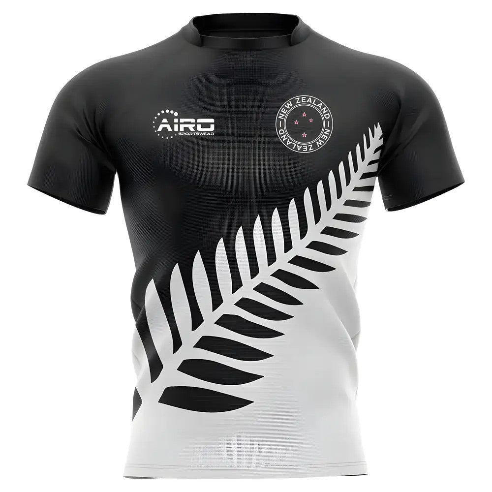 2025-2026 New Zealand All Blacks Fern Concept Rugby Shirt - Kids (Long Sleeve)_1