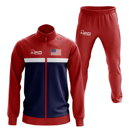 Usa Concept Football Tracksuit (Red)_1