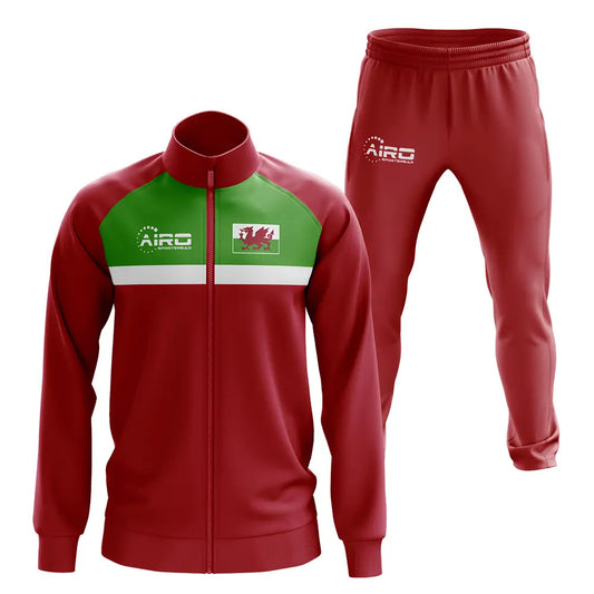 Wales Concept Football Tracksuit (Red)_0