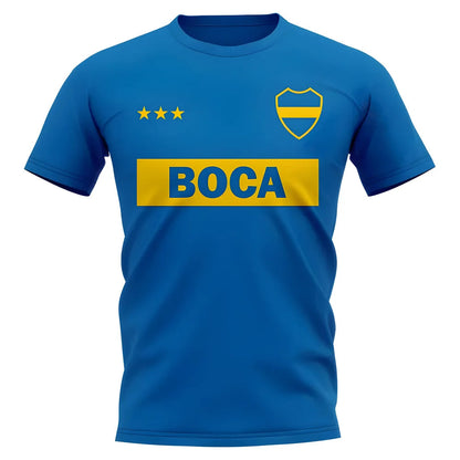 Boca Juniors Vintage Football T-Shirt (Blue)_1