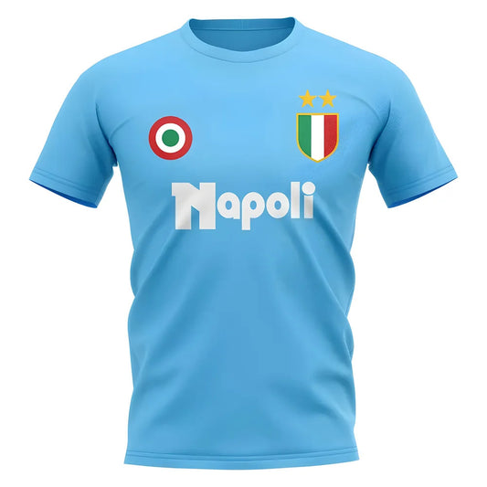 Napoli Vintage Football T-Shirt (Sky)_0