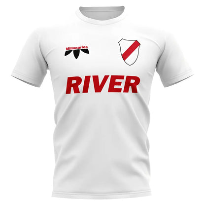 River Plate Vintage Football T-Shirt (White)_0