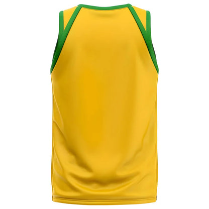 Brazil Home Concept Basketball Shirt - Little Boys_1