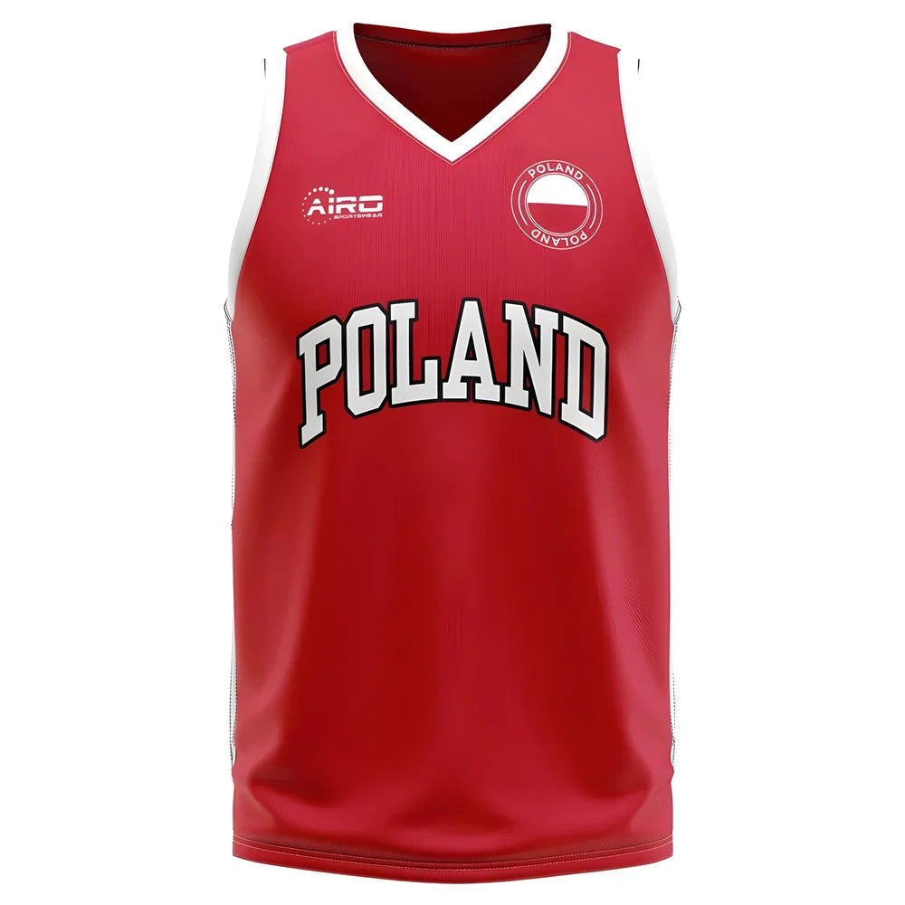 Poland Home Concept Basketball Shirt_0