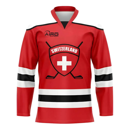 Switzerland Home Ice Hockey Shirt_0